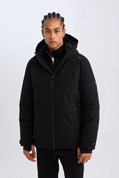 DeFacto Куртка для лиж з USB-обігрівачем - водовідштовхувальна, вітрозахисна, з капюшоном, блискавкою та кишенями C7710ax24wn