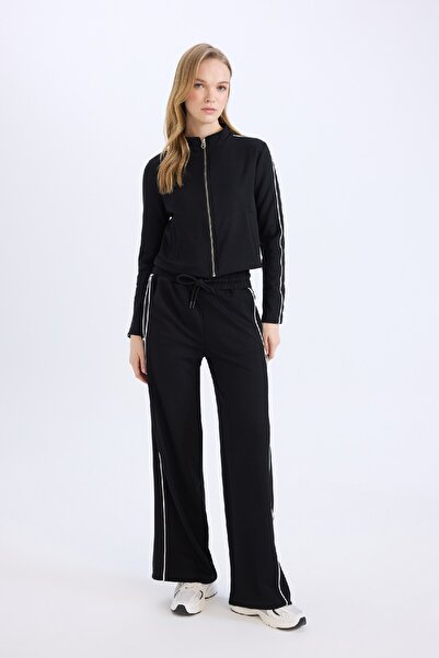 DeFacto Straight Fit Cepli Düz Paça Uzun Boy Modal Pantolon D6668AX24WN