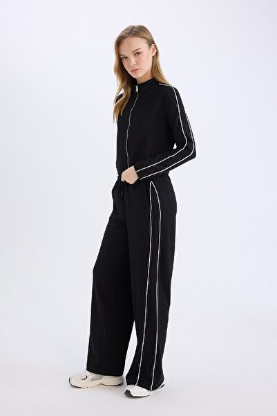 DeFacto Straight Fit Cepli Düz Paça Uzun Boy Modal Pantolon D6668AX24WN