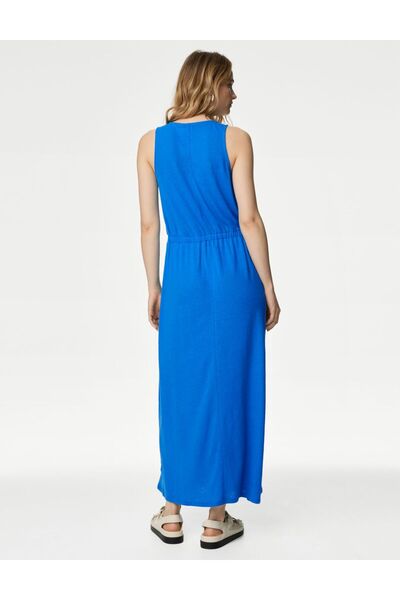 Marks & Spencer Midi Örme Keten Elbise