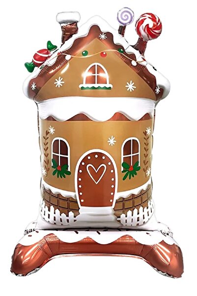Bkmc New Year's Foil Balloon - Standing Candy House