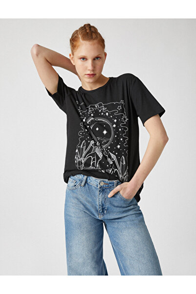 Koton Γυναικείο μαύρο T-Shirt