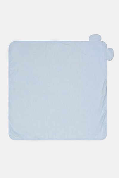 RENE ROFE Toddlers Boy Embroidered Hooded Towel 76 x 76 cm,Blue