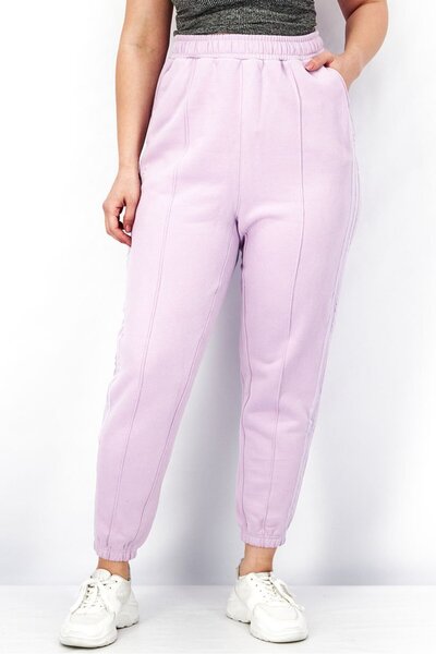 adidas Women Sportswear Fit Pull On Drawstring Outdoor Sweatpants, Lavender