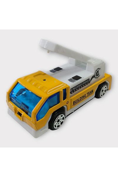 Angoravi Small Metal Construction Vehicles 7 cm - Rescue Truck