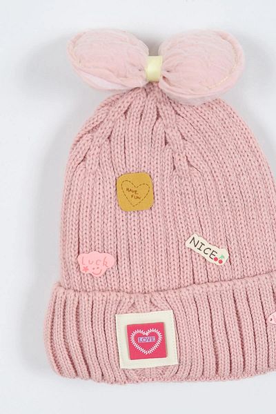 VOY KİDS 4-8 Year Old Girl's Beather with Fleece Inside