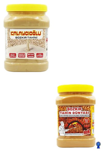 Kalaycıoğlu White Tahini 935 g + Bozkır Tahini World 935 g Set of 2