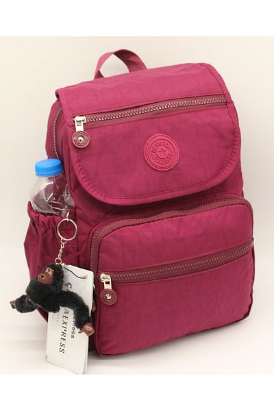 ÇantaExpress Waterproof Fabric Unisex Women's Claret Red Cover Backpack 5200