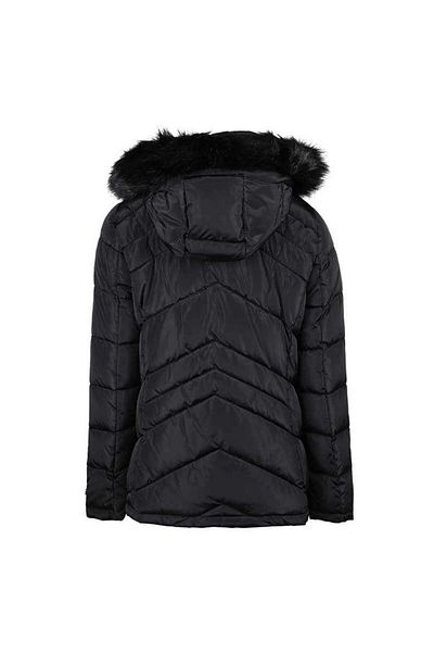 Tommy Hilfiger Women's Hooded Coat Tw2Mp918-Blk