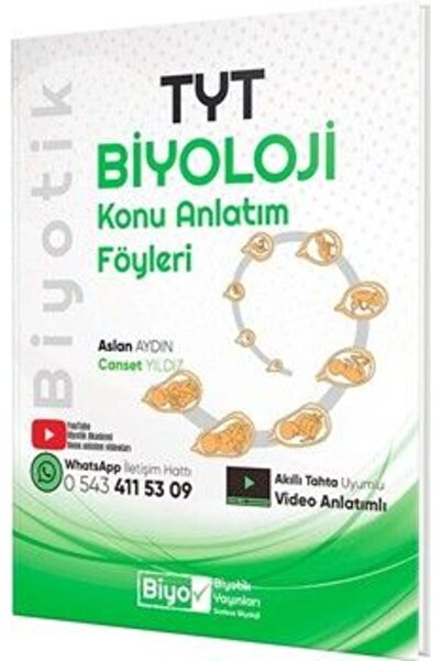 Biyotik Yayınları Biyotik Yayınları TYT Biyoloji Konu Anlatım Föyleri