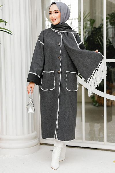 Neva Style Scarf Smoked Hijab Cap 7221Fu