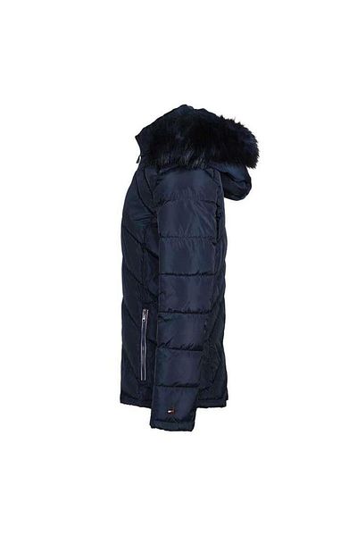 Tommy Hilfiger Women's Hooded Coat Tw2Mp918-Navy