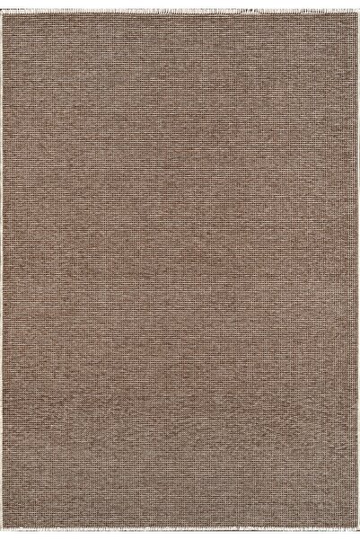 ATLAS HALI Ecole QF02A Kahve Pamuk Akrilik Yumuşak Dokulu Modern Halı Karademir Home