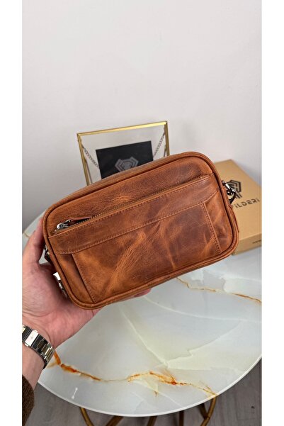 Fil Deri Premium Combination Clutch Multi-Compartment Genuine Leather with Handle 2087