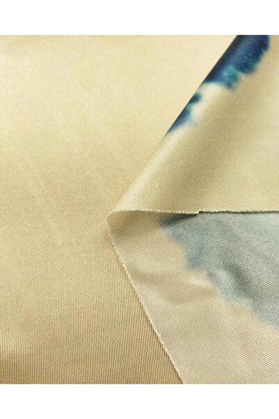 Kumaş Parça Джерсі кремовий з батиковим візерунком в кольорі нафти (ширина 16...