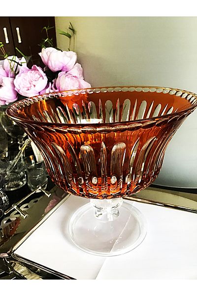 DECOSTYLE 27 cm Big Pedestal Fruit Mouth Cap - 25 cm Height