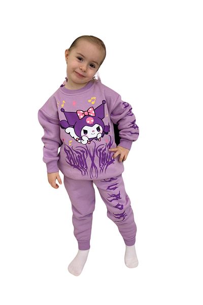 MinischeStore Kuromi Girl's Tracksuit Set