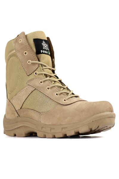 Pabucchi Combat Sand Crazy Leather Tactical Performance Outdoor Military & Police Boots
