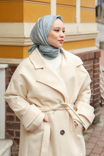 Hint İpek Monogram Eşarp MONOV01-37