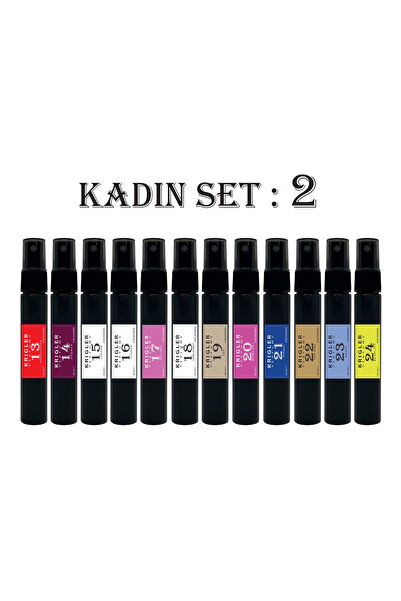 Krigler Set 2 / 12 Adet 30 ml Kadın Parfüm