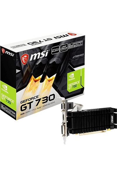 MSI Nvidia Geforce Gt730 2Gb Ddr3 64Bit Graphics Card - Msi Nvidia Geforce Gt730 N730K-2Gd3H-Lpv1
