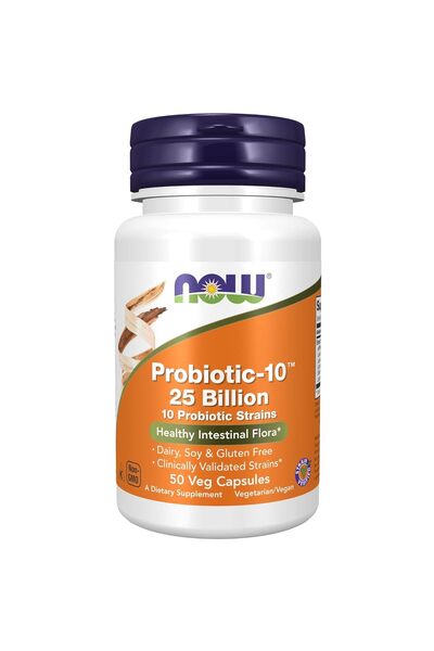 Now Probiotic 10 25 Billion Vegan Capsules 50'S