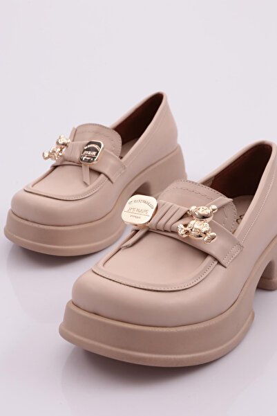 DGN Kadın Loafer Ayakkabı Ten 4341535