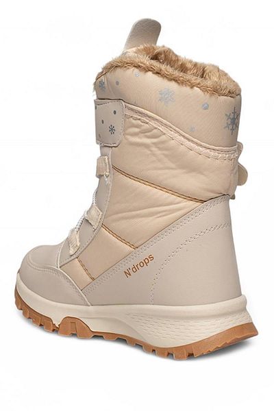 Celira Nds Velcro Beige Girls' Snow Boots
