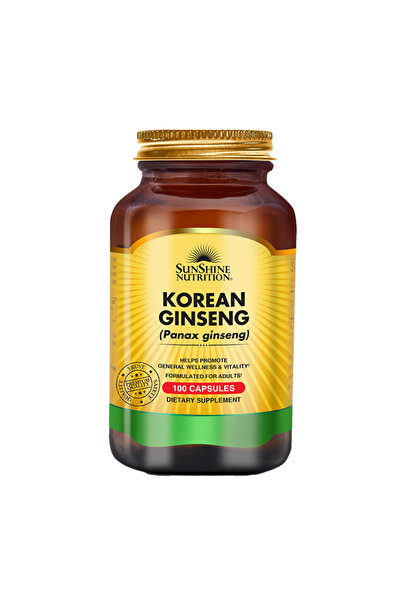 Sunshine Nutrition كبسولات الجنسنغ الكوري الشمالي 100 كبسولة