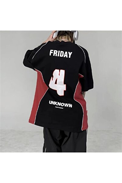 Karakedi Tricou unisex cu dungi roșii necunoscute de Vinerea Neagră