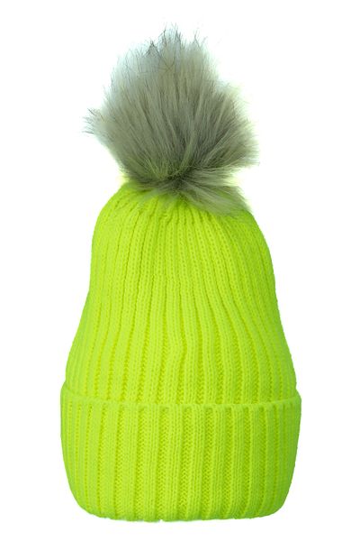 Oppland Women's Winter Thick Pompom Beret Cotton Folded Keep Warm Stretchy Windproof Comfortable