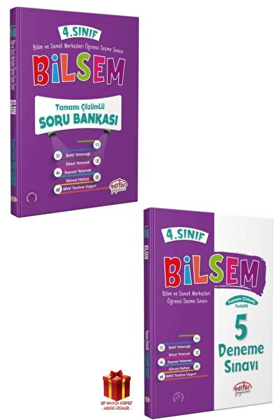 Editör Yayınevi Editör Yayınları 4. Sınıf Bilsem Soru Bankası+Editör Yayınlar...