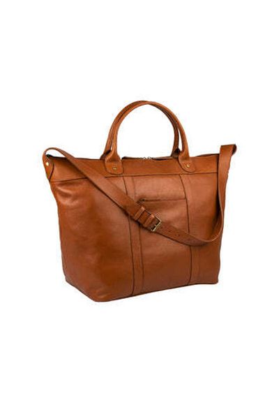 Hidesign ROBERTO Leather Travel Bag, Tan