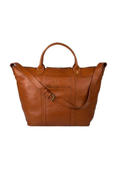 Hidesign ROBERTO Leather Travel Bag, Tan