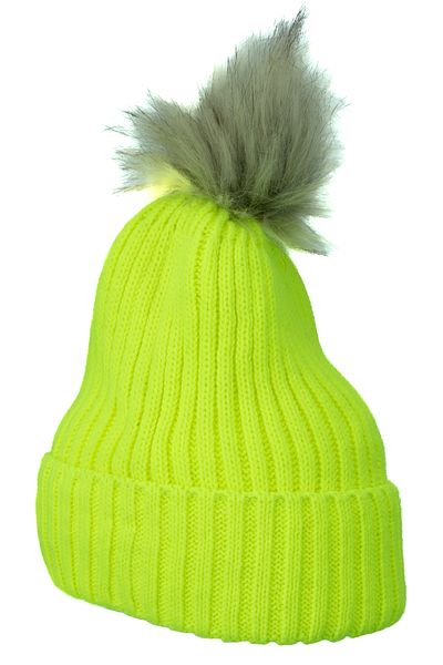 Oppland Women's Winter Thick Pompom Beret Cotton Folded Keep Warm Stretchy Windproof Comfortable