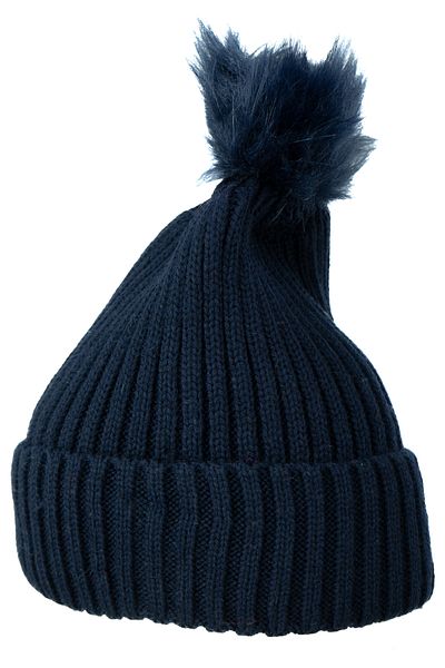 Oppland Women's Winter Thick Pompom Beret Cotton Folded Keep Warm Stretchy Windproof Comfortable