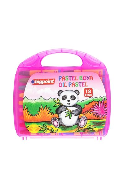 Bigpoint Set of 18 Colors Pastel Paints - Blur Resistant and Smooth, Pink Bell