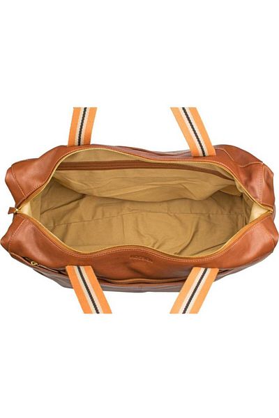 Hidesign TUBMAN Duffel Travel Bag, Genuine Leather, Tan, Weekender & Overnight Bag