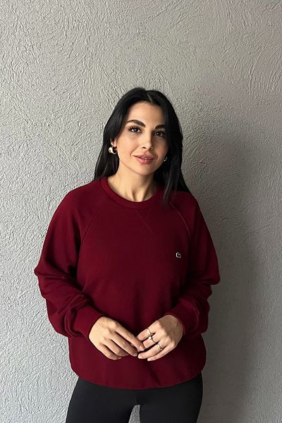 Seda Yalçın Atelier Φούτερ με λεπτομέρεια με ραμμένο λογότυπο μπορντό