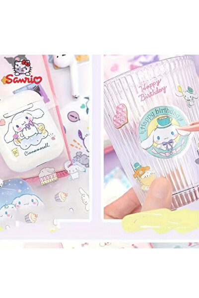 Kolbi Craft 25 Parça 125 Adet Şeffaf Cinnamaroll Sticker Seti Sanrio