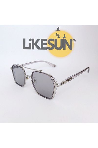 RAPHAEL JR Men's Sunglasses - Metal Frame, Grey-Smoke, Uv400 Protected