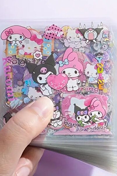 Mona Craftist 25 Parça 125 Adet Şeffaf My Melody Sticker Seti Sanrio Kuromi P...