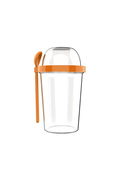 zweikell Capsule Orange Bpa Free 550 ml Food Carrying Container