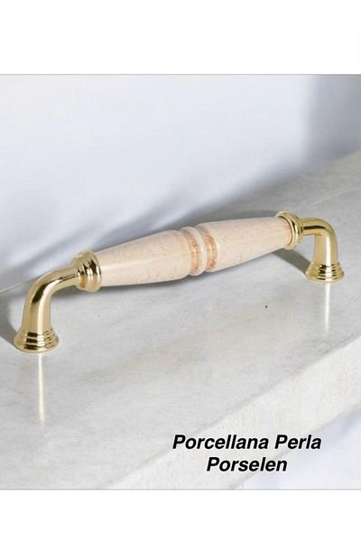 Porcellana Perla (16 سنتيمتر)-غطاء بورسلين خزانة مقبض درج مقبض الأثاث المطبخ الحمام Kulb مقبض Inci160mm-stk3330