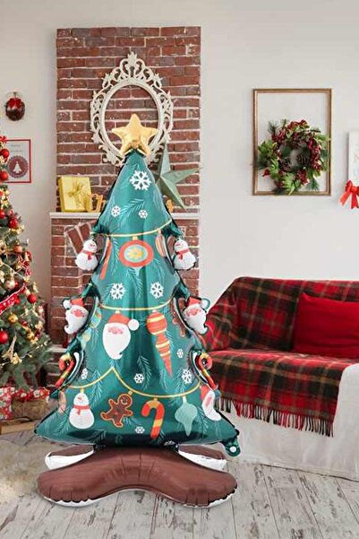 Patladı Gitti Μπαλόνι από φύλλο πεύκου με σχέδιο χιονάνθρωπος 58x120 εκ.