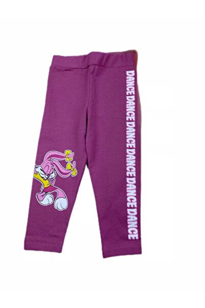 Sparrow Laurel Kız Çocuk Dance Tavşan Baskılı Şardonlu Tayt,İçi Polarlı Tayt