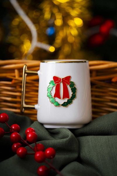 ACAR Elwood Christmas Ribbon Mug - 200 ml