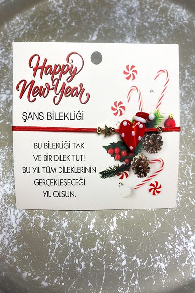 DEMOKAN New Year's Series Heart Model - Adjustable Wish Bracelet