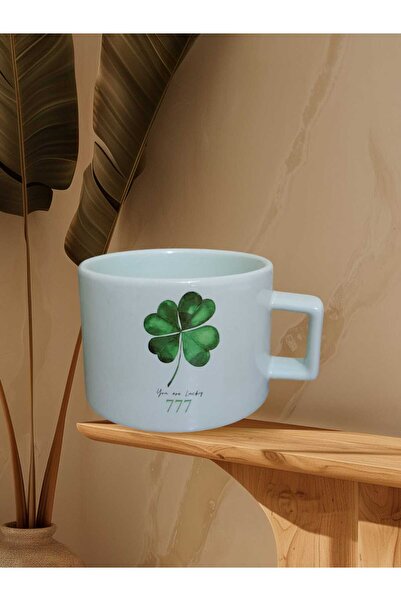 GameFruy Clover 777 - Double Sided Printed Pastel Green Mug