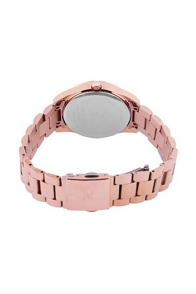 Daniel Klein Dk.1.13718-4 Day and Date Display Water Resistant Rhinestone Design Rose Women's Watch